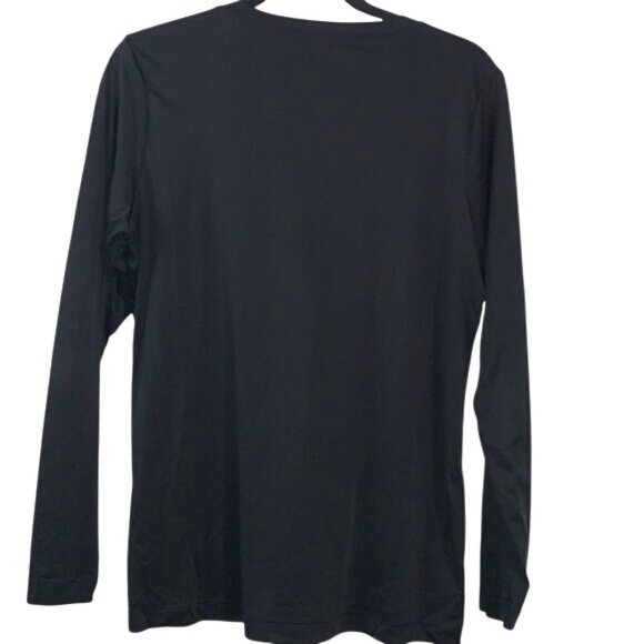 Sport-Tek Ladies XL Coveris Black V-Neck Long Sleeve Shirt Set 2 - Picture 6 of 8